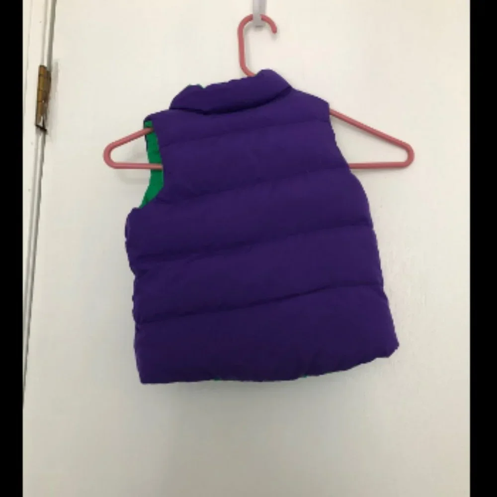 Polo Ralph Lauren Reversible Boys Down Vest Sz 4